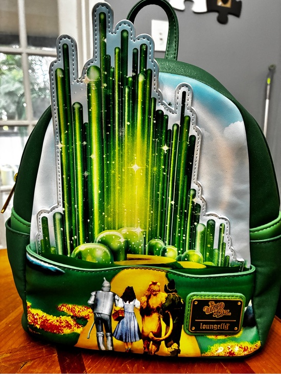Loungefly Handbags - Loungefly Green Emerald City Wizard of Oz Mini Backpack, excellent condition